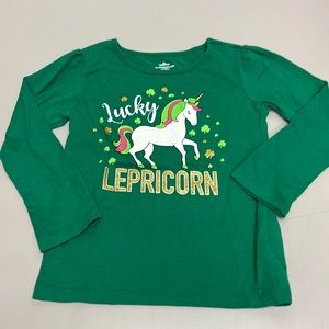 Lucy lepricorn UNICORN girl shirt, St. Patrick’s Day size 4T